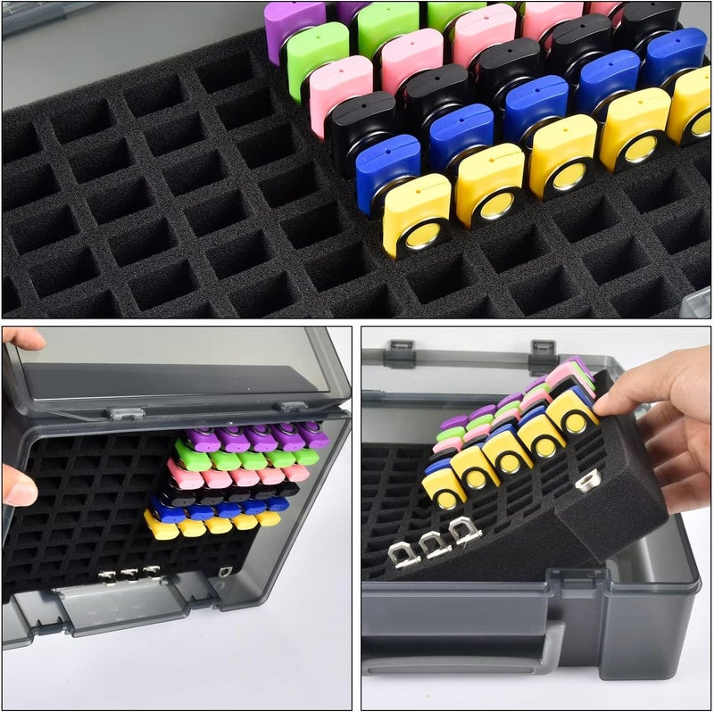 FULLCASE Flash Drive Case USB Memory Stick SD Card Storage Organizer- Holds 104pcs Thumb Drives Electronic Accessories Holder for Sandisk for Samsung for Inland for PNY for Netac (Gray) - Image 4